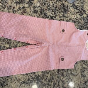 The Beaufort Bonnet Company Red Checkered Overalls